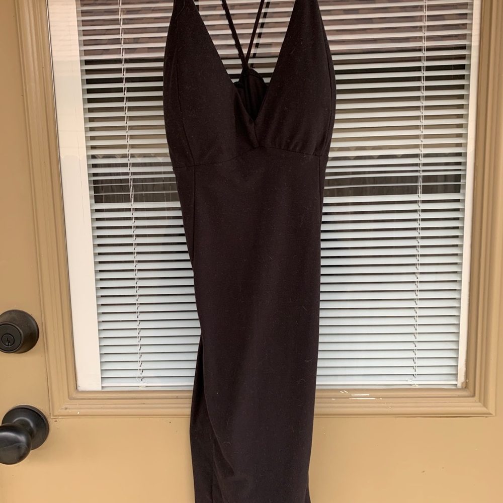 Short Black Strap Dress